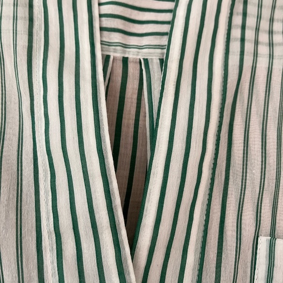 VINCE COTTON SILK SHEER BLOUSE - Picture 12 of 14